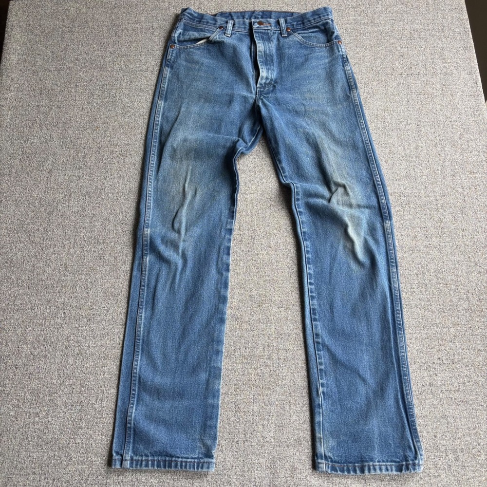 Wrangler Jeans Mens 33x36 13MWZ Cowboy Cut Blue Original Fit Straight Leg Denim